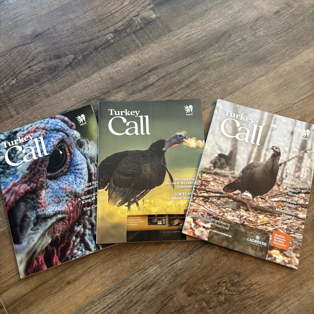Turkey Call Magazines Lot‎ of 3 Outdoor Nature Animals Hunting 2024 Volume 39